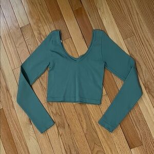 Aeropostale Deep Green Long Sleeve Bodysuit